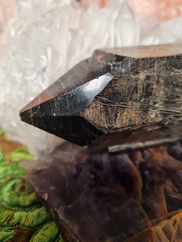 Black Tourmaline Point crystal - The Inspirational Studio