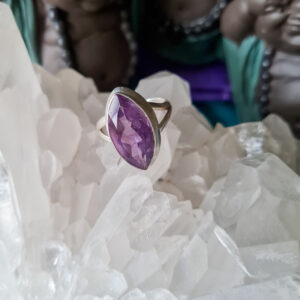 Sterling Silver AMETHYST ring – Size 7 - The Inspirational Studio