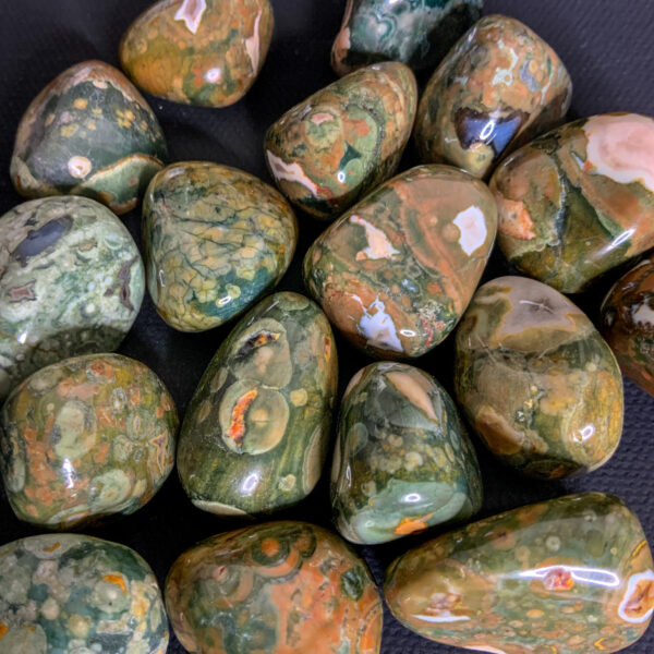 Australian Rainforest Jasper - Tumbled (each) The Inspirational Studio 