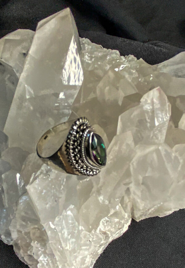 Sterling silver MYSTIC TOPAZ ring – size 8 - The Inspirational Studio 