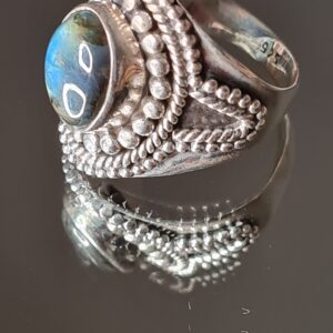 Sterling Silver Labradorite ring – Size 7 - The Inspirational Studio 