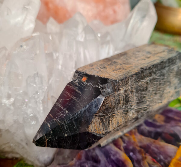 Black Tourmaline Point crystal - The Inspirational Studio