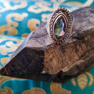 Sterling silver MYSTIC TOPAZ ring – size 8 - The Inspirational Studio 