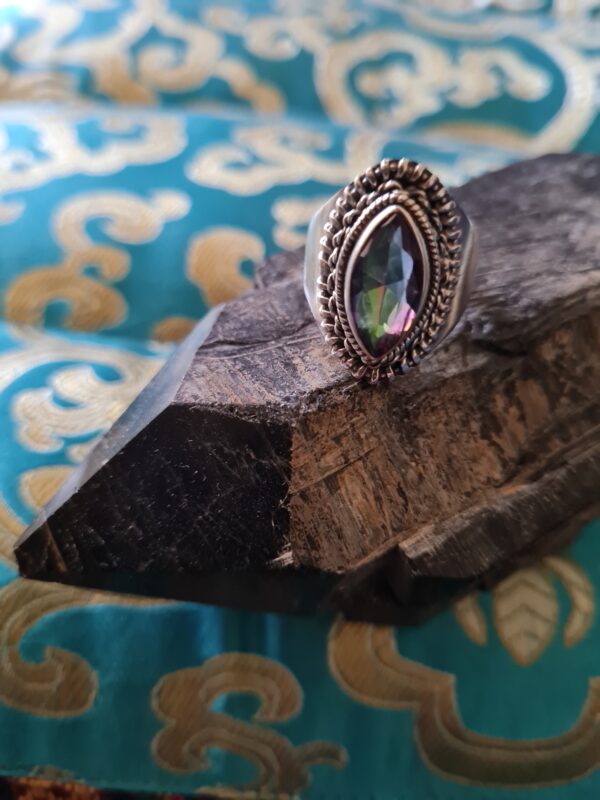 Sterling silver MYSTIC TOPAZ ring – size 8 - The Inspirational Studio 