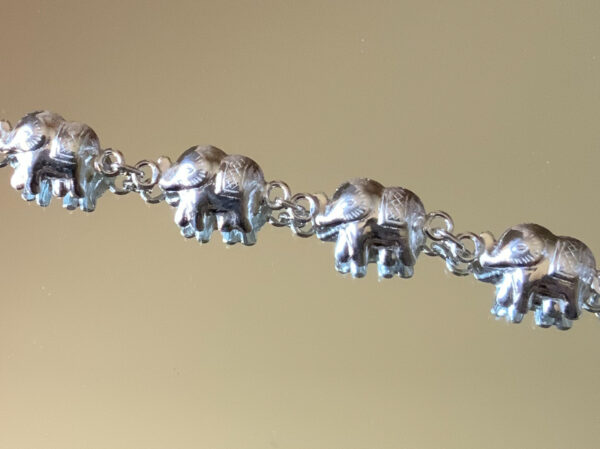 Silver ELEPHANT bracelet- ‘we stay together ‘ - The Inspirational Studio 