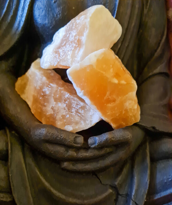 Orange Calcite – Tumbled – Raw Chunk - The Inspirational Studio 