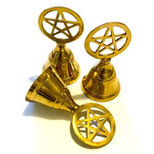 Pentacle Brass Altar Bell- The Inspirational Studio