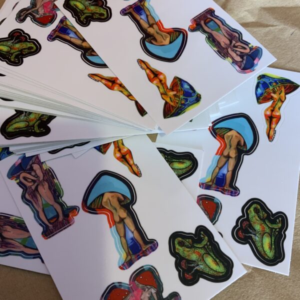 Sticker Sheet - 5 x KISS cut stickers - Image 2
